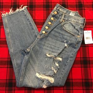 Free People Distressed Jeans Size 29